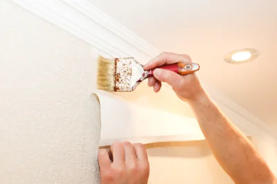 Pose de papier peint à Rocquemont — revêtements muraux et toiles de verre